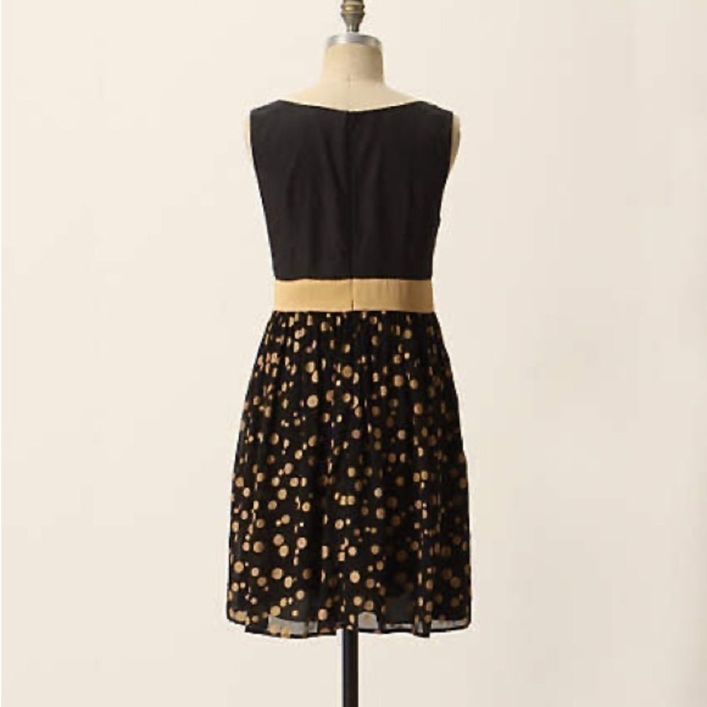 ANTHROPOLOGIE Burlapp Swirled Rosette Dress Size Medium - Picture 2 of 7